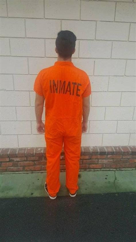 Prison Jail Inmate Penitentiary Orange Jumpsuit Costume Sizes 3XL to ...