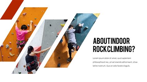 Motivated Rock Climber Ppt Slides