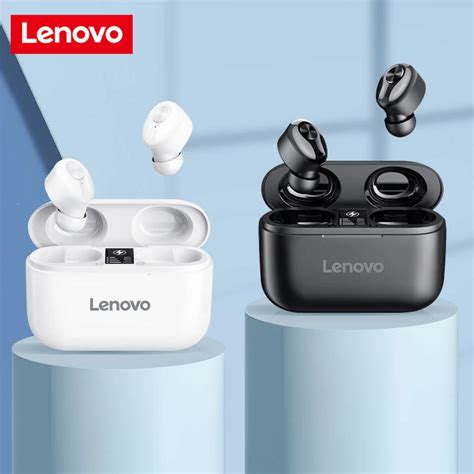 Lenovo Ht18 Tws Bluetooth 50 Earbuds Earphone Led Display Wireless