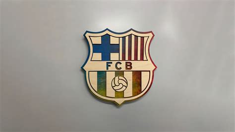 FC Barcelona Wallpaper 4K, Badge, Football club, FCB, 5K