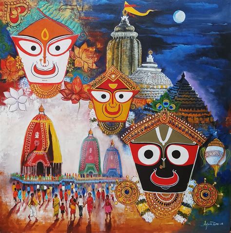 Buy Jagannath Rath Yatra Handmade Painting By Arjun Das Codeart82