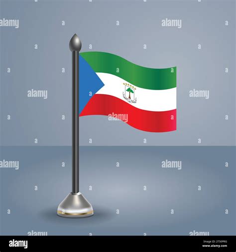 State Table Flag Of Equatorial Guinea Royalty Free Vector Stock Vector