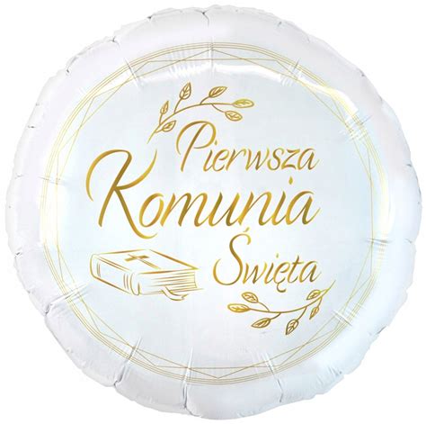 BALON FOLIOWY PIERWSZA KOMUNIA ŚWIĘTA BIBLIA 15367388850 Allegro pl