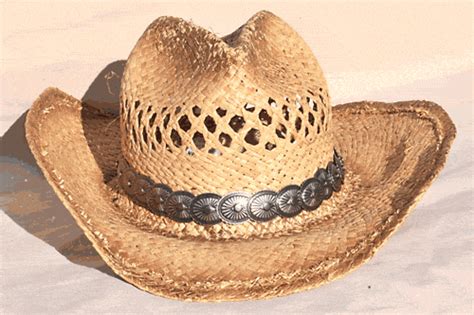 Antique Silver Finish Concho Elastic Hat Band