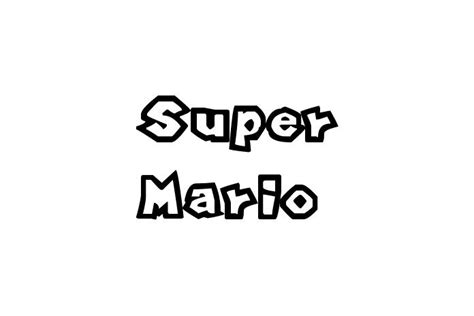 Super Mario Font - Free Font Download