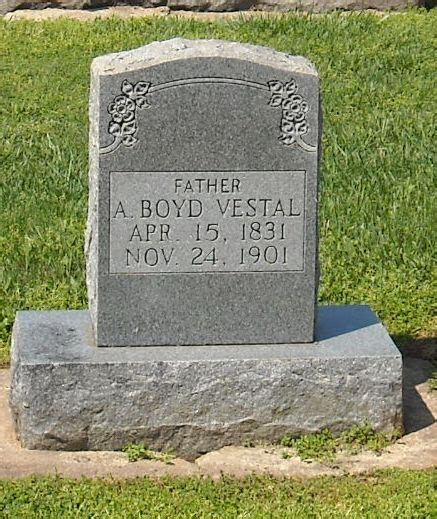 Alexander Boyd Vestal 1831 1901 Find A Grave Memorial