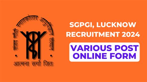 SGPGIMS Nursing Offficer Various Post Admit Card 2024