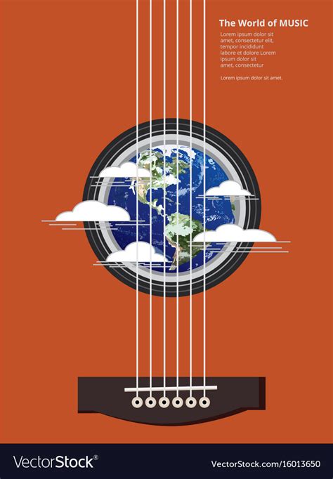 World of music poster Royalty Free Vector Image