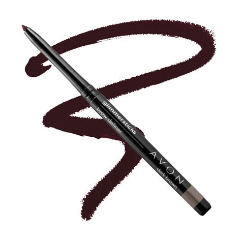 Avon Glimmersticks Brow Definer Dark Brown Avonobabi