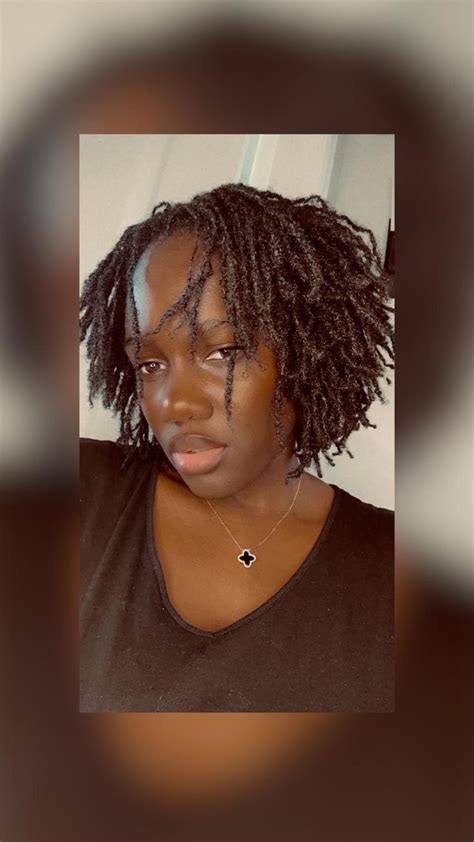 4c Hair Sisterloc Hairstyle For Short Locs Hair Styles Sisterlocks Styles Updo Sisterlocks