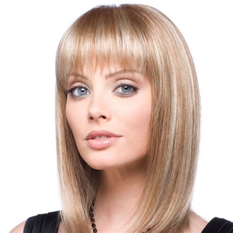 Emmor Natural Blonde Human Hair Blend Wigs For Women And Lady Shoulder