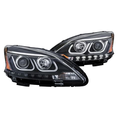 Anzo Nissan Sentra With Factory Halogen Headlights Black U Bar