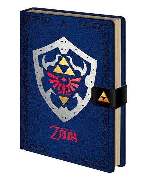 Libreta Premium The Legend Of Zelda Hylian Shield Azul Gameplanet