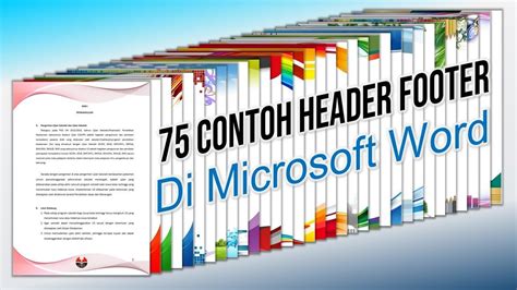 75 Contoh Header Footer Di Microsoft Word Microsoft Header