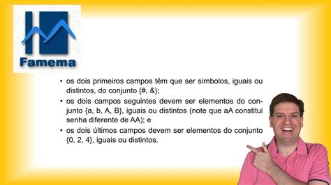 Camila vai escolher uma senha para sua primeira conta bancária A senha