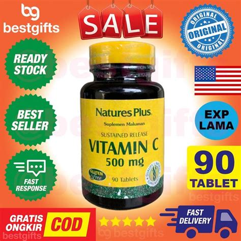 Jual NATURES NATURES NATURE PLUS VITAMIN VIT C 500MG 500 MG ANTIOKSIDAN