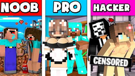 Minecraft Battle NOOB Vs PRO Vs HACKER BATTLE For GIRLS LOVE STORY