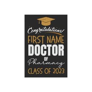 Pharmacy Graduation Decoration Personalized Doctor of Pharmacy - Etsy