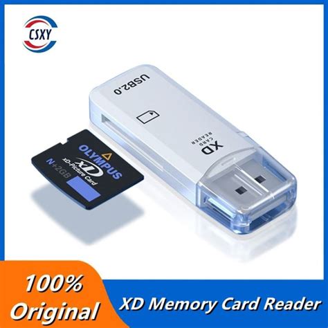 อะแดปเตอร์หน่วยความจำ20การ์ดรีดเดอร์ Usb รูปภาพ Xd ของแท้สำหรับเครื่อง