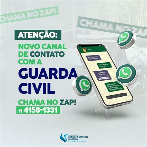 Gcm De Vargem Grande Paulista Cria Whatsapp Para Contato E Den Ncias