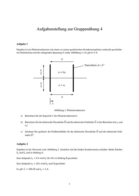 Et G Wintersemester Aufgabenstellung Zur Gruppen Bung