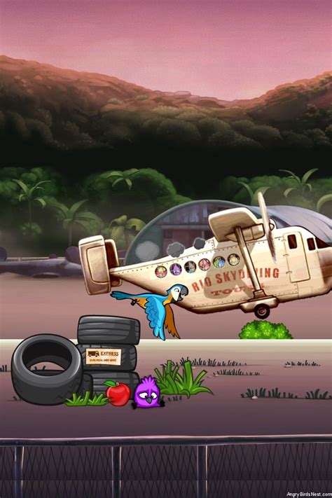 Angry Birds Rio Airfield Chase Iphone Background Angrybirdsnest