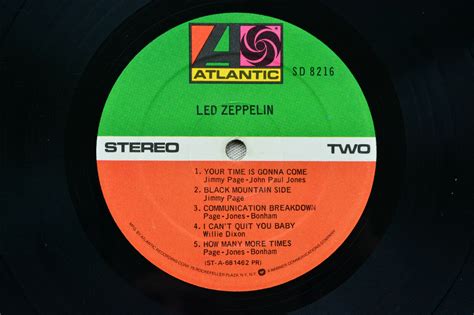 Led Zeppelin Sd 8216 Atlantic Records Zepplin 1one Us