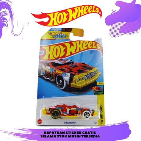 Jual Hot Wheels Lets Race Speed Bump Merah Tampo Puzzle HW Art Cars Shopee Indonesia