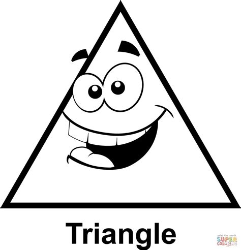 Triangles coloring pages download and print for free