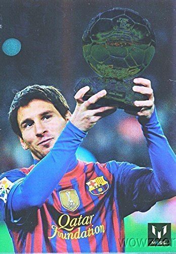 Lionel Messi Official Card Collection #103 Lionel Messi GOLD SHORT ...