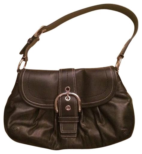 Coach Soho Black Leather Shoulder Bag Shoulder Bag Bags Leather