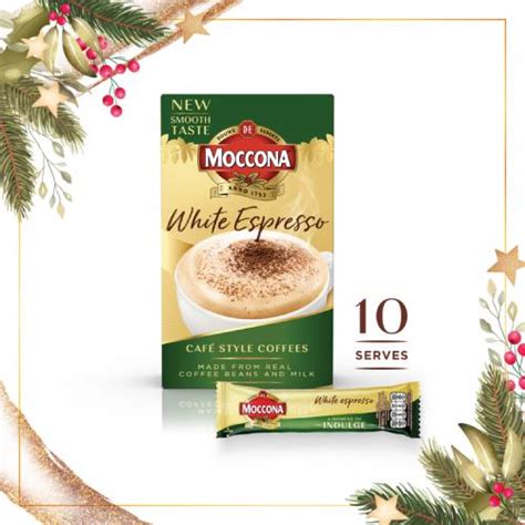 Moccona Café Style Coffee White Espresso Premixed Instant Coffee ...