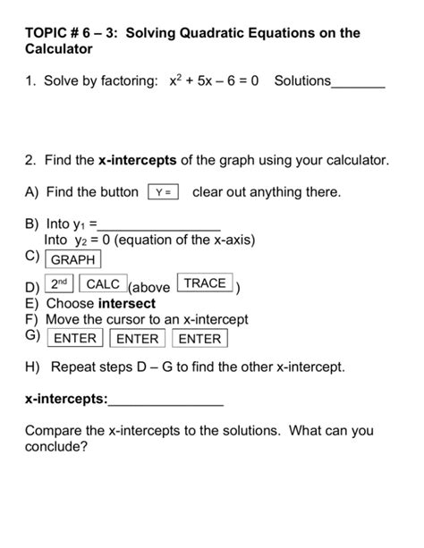 How To Solve Quadratic Equations Using A Calculator - Tessshebaylo