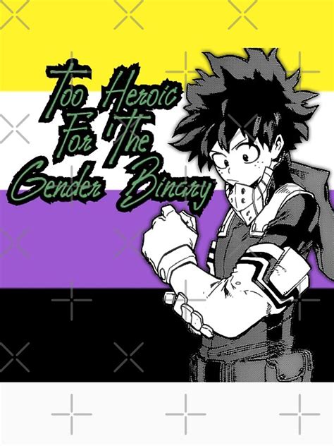 My Hero Academia Deku Non Binary Pride Flag T Shirt For Sale By Queerwriter Redbubble Gay