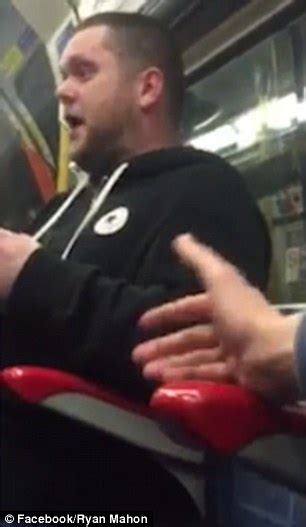 London Tube Passenger Launches Homophobic Rant At Gay Man In Video Daily Mail Online