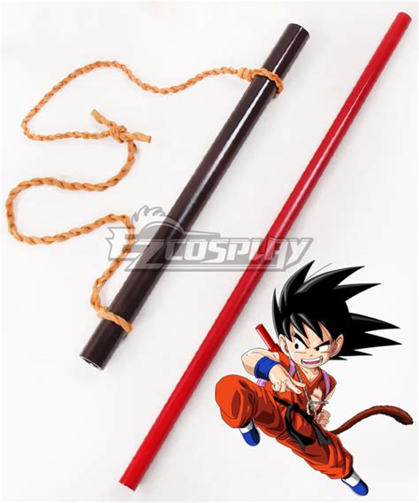 Dragon Ball Kid Son Goku Power Pole Stick Cosplay Weapon Prop