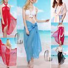 Sexy Chiffion Beach Sarong Bikini Cover Oversize Cocktail Scarf Shawl Sw Ebay