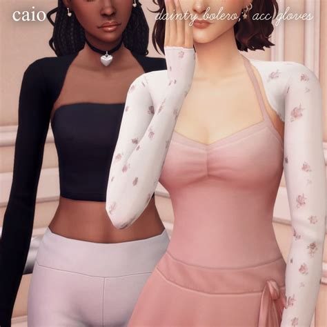 Douce A 10 Items Set Caio Sims 4 Mods Clothes Sims 4 Dresses