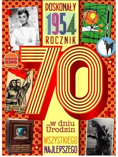 KARTKA ŻYCZENIA NA 70 URODZINY SIEDEMDZIESIĄTKA URODZENI W 1954 ROK