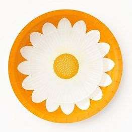 Retro Daisy Large Plates | Paper Source