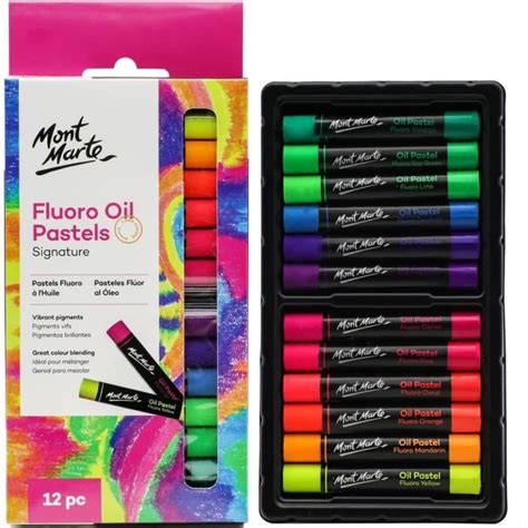 Mont Marte Pastels L Huile Pi Ces Pastel Sec Doux Fluorescent