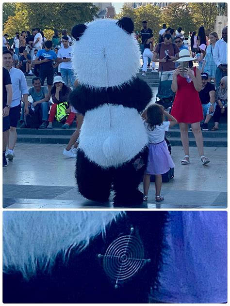 Panda Costume With Built In Fan Surviving Todays Hot Paris