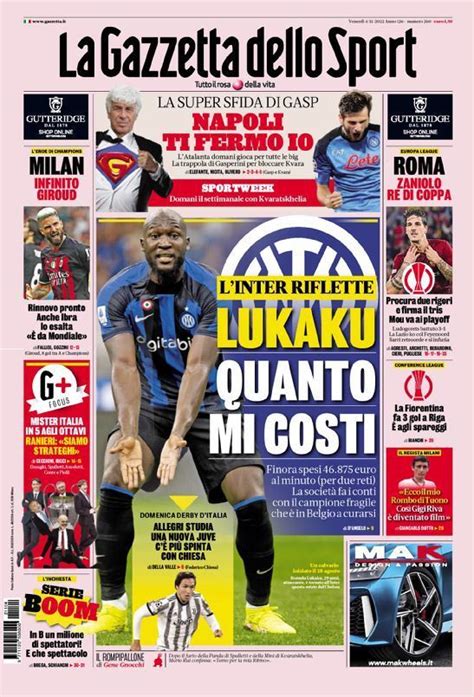 Capa La Gazzeta Dello Sport Novembro Capasjornais Pt