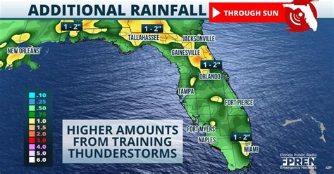 Lingering Moisture Will Bring A Wet Weekend Across Florida Wusf