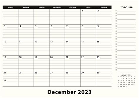 December 2023 Monthly Business Desk Pad Calendar 13647321 Vector Art