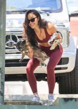 Cara Santana Sexy Shows Off Her Red Hot Abs After Gym Session In LA AZNude