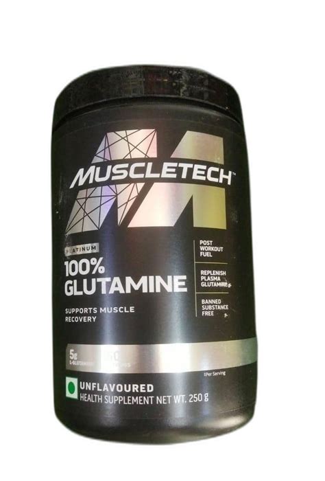 Muscletech 100 Glutamine Muscle Recovery, 250g, Non prescription at Rs ...