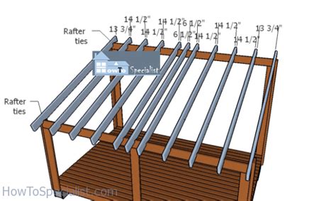 Laying Out The Rafters—8×12 Shed Howtospecialist How To Build Step