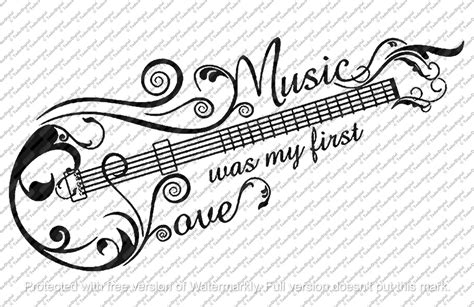 Guitar Svg File Notes Svg Music Svg Design Guitars Cut File Electric