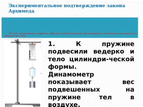 Презентация урока по теме «Закон Архимеда», 7 класс